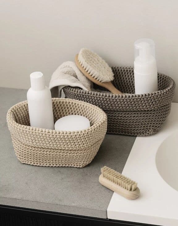 BLOMUS Панер за съхранение TELA, M размер – цвят бежов (Moonbeam)