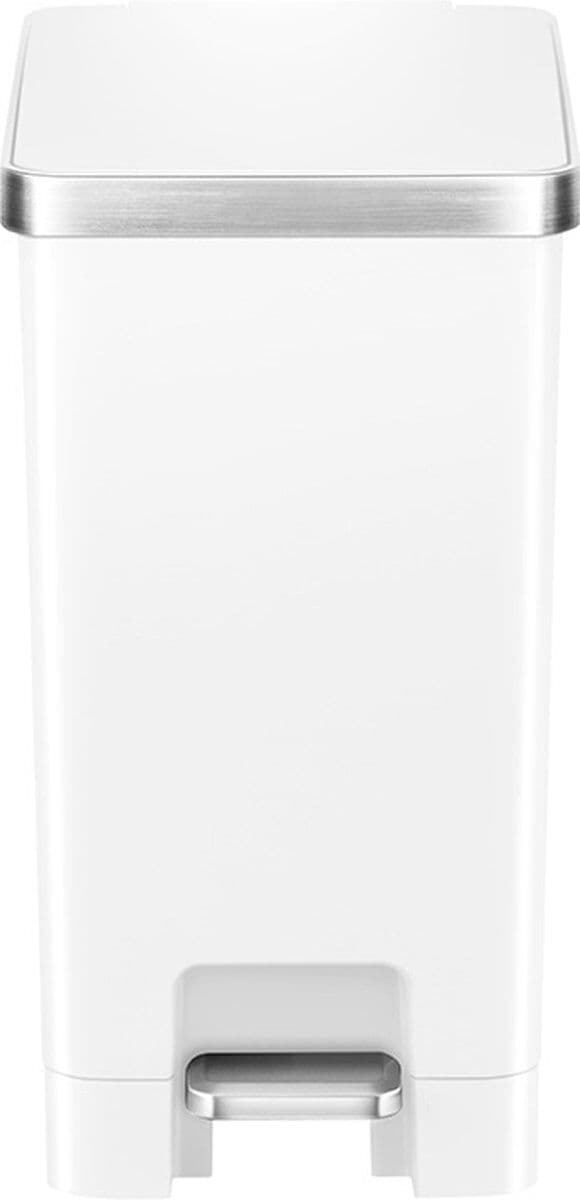 EKO Кош за отпадъци с педал “HANA SLIM“ – бял – 10 л.