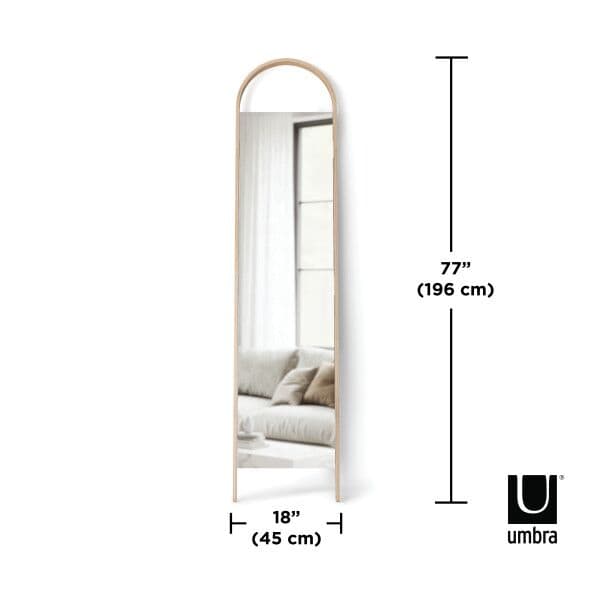 UMBRA Огледало “BELLWOOD“ – цвят дърво