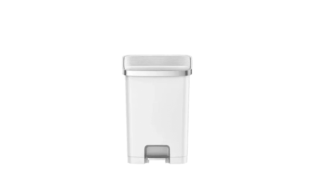 EKO Кош за отпадъци с педал “HANA II“ – бял – 70 л.
