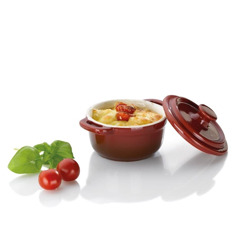 KELA Керамичнo гювече с капак “Malin“ – Ø 14 см. – червено