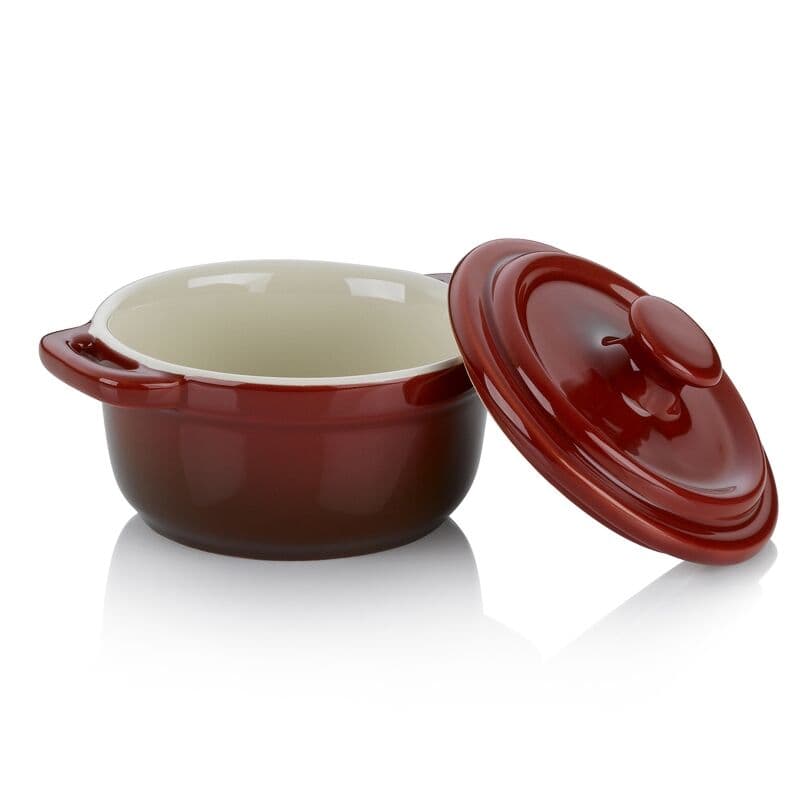 KELA Керамичнo гювече с капак “Malin“ – Ø 14 см. – червено