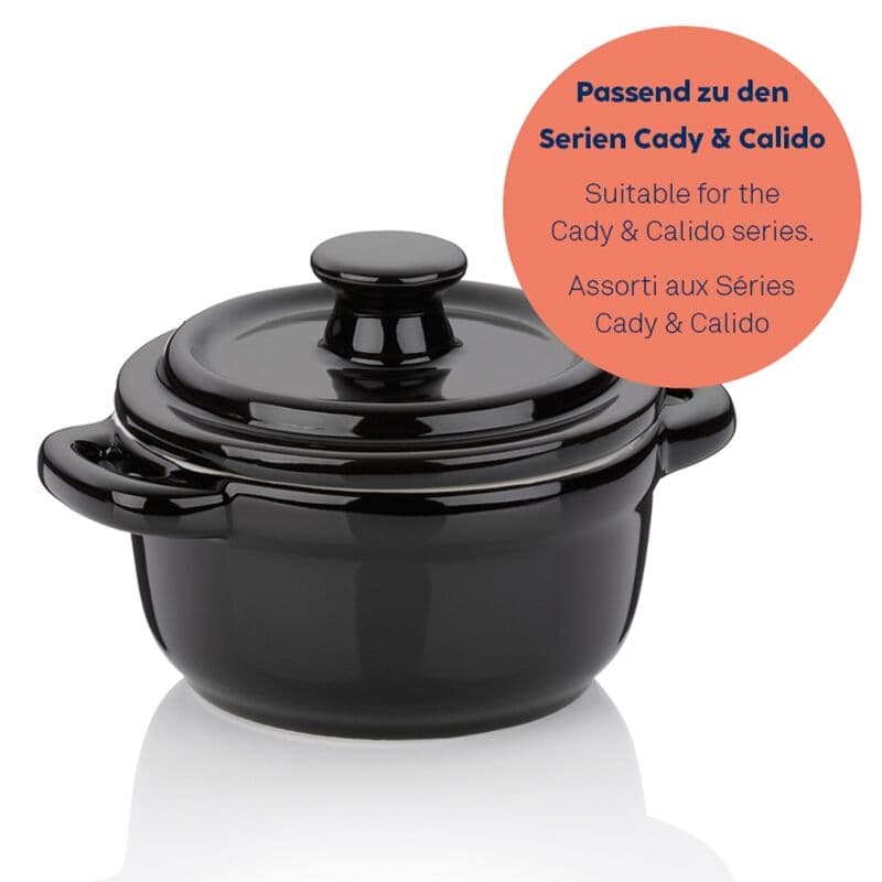 KELA Керамичнo гювече с капак “Malin“ – Ø 14 см. – червено