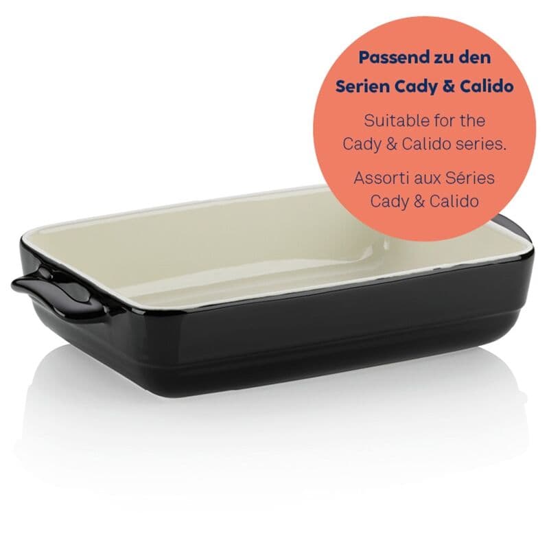 KELA Керамична тава за печене “Malin“ – 32 х 19 см. – черна