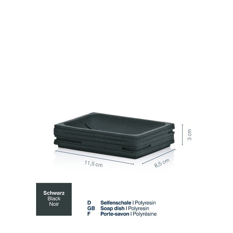 KELA Сапунерка “Posidon“ – черна