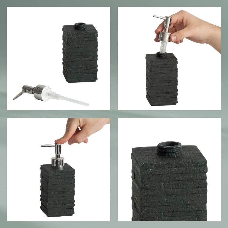 KELA Диспенсър за течен сапун “Posidon“ – черен