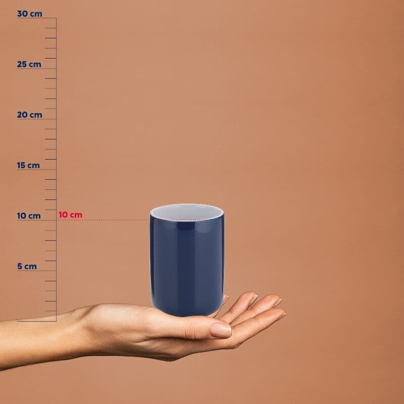 KELA Поставка/Чаша за четки за зъби “Isabella“ – цвят индиго