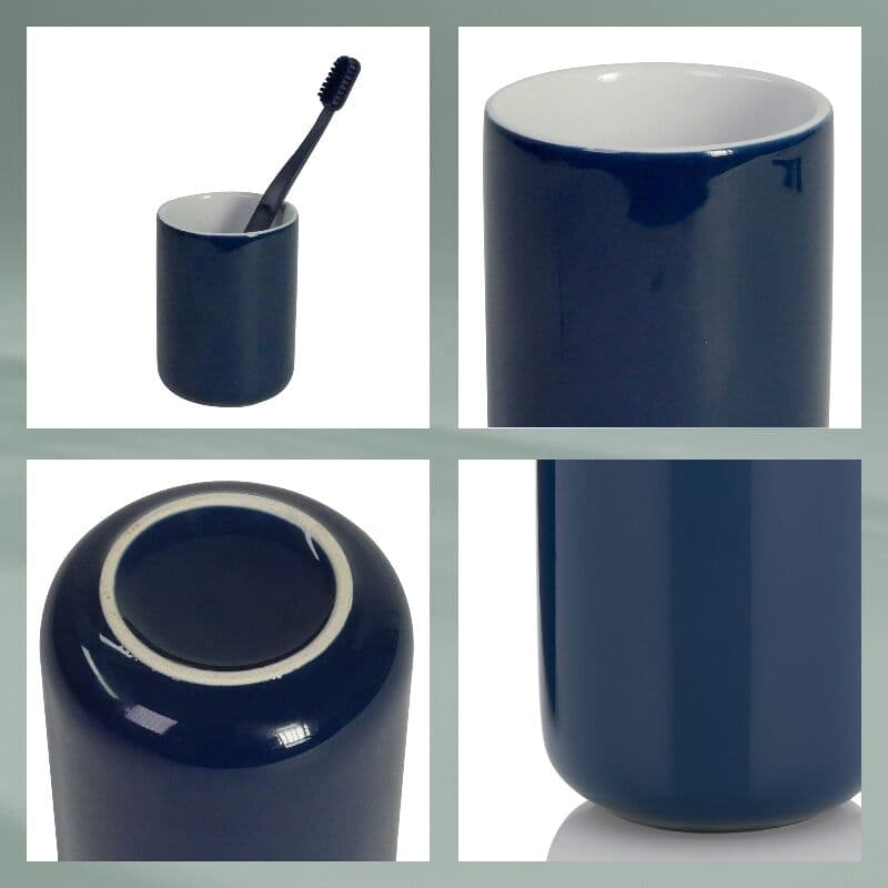 KELA Поставка/Чаша за четки за зъби “Isabella“ – цвят индиго