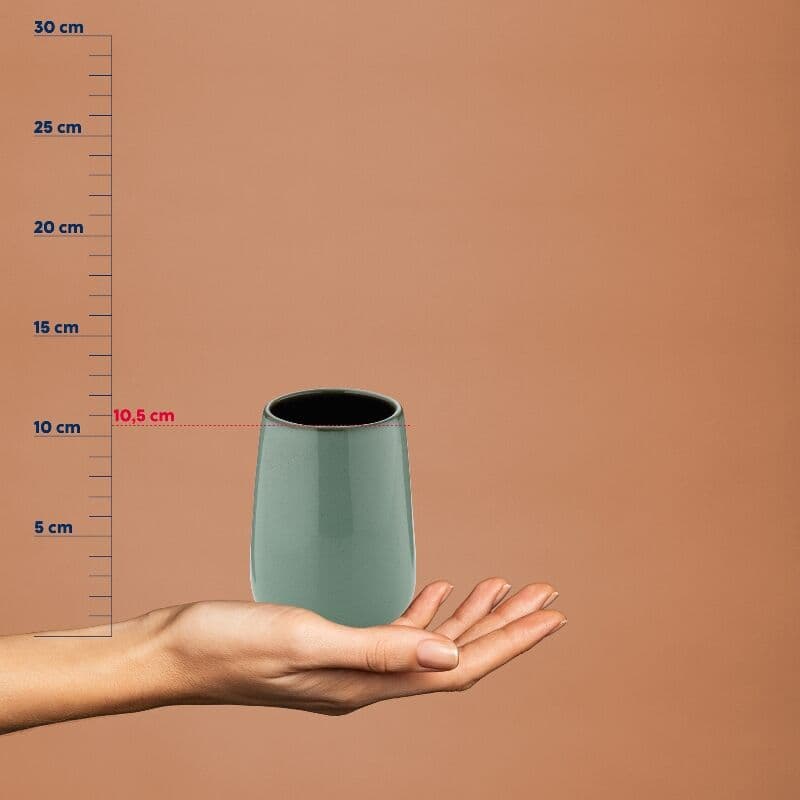 KELA Поставка/Чаша за четки за зъби “Liana“ – зелена