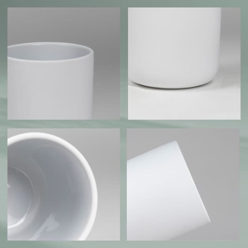 KELA Поставка/Чаша за четки за зъби “Sana“ – бяла