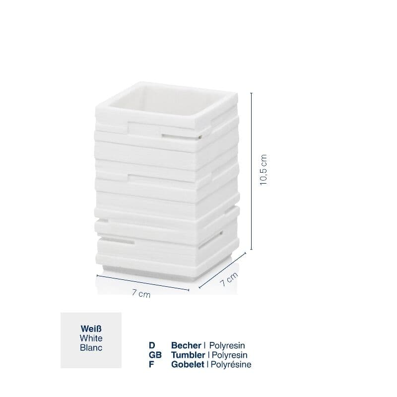 KELA Поставка за четки за зъби “Posidon“ – бяла