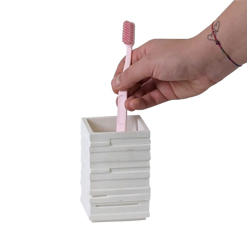 KELA Поставка за четки за зъби “Posidon“ – бяла