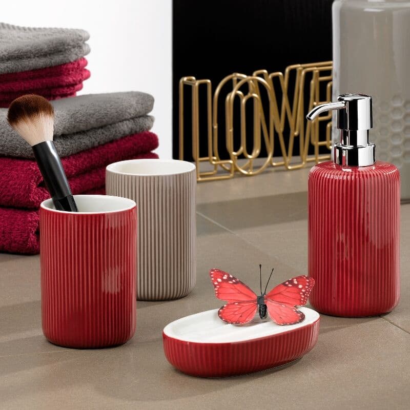 KELA Поставка/Чаша за четки за зъби “Ava“ – сива