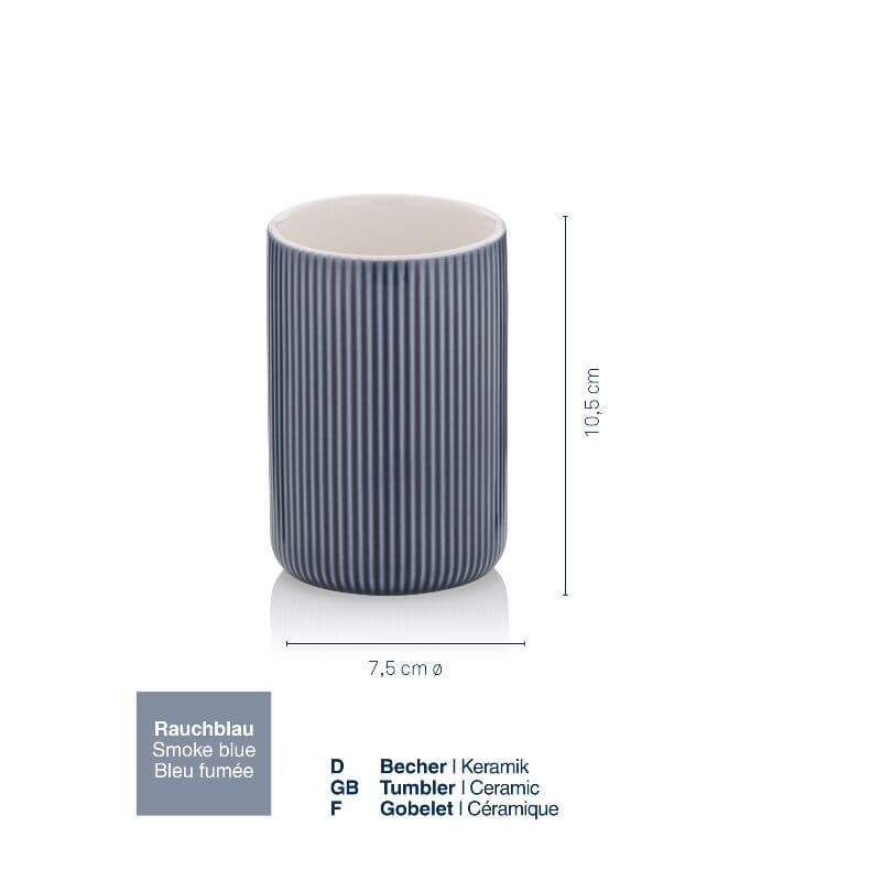 KELA Поставка/Чаша за четки за зъби “Ava“ – синя