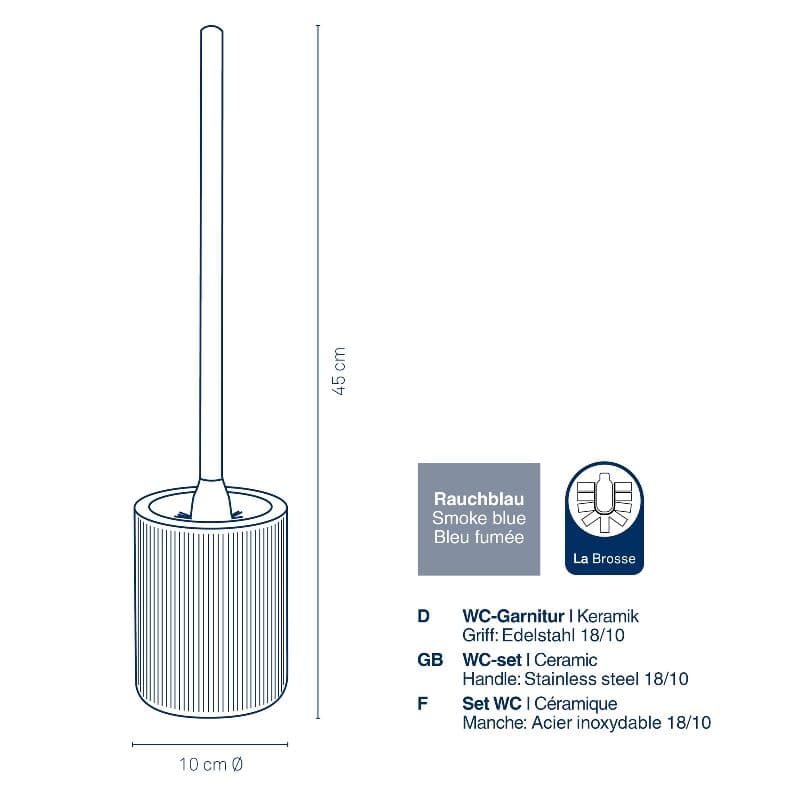 KELA Четка за тоалетна “Ava“ – синя