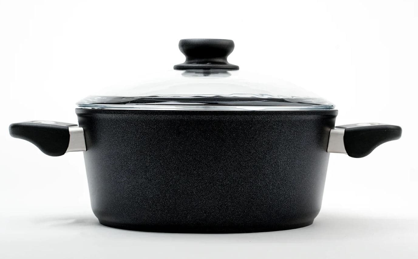 SKK Тенджера със стъклен капак индукционна – Ø 24 см.