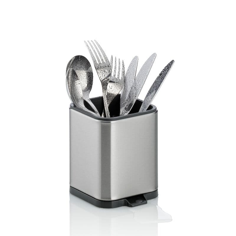 KELA Стоманен органайзер за прибори “Plata“ – нисък