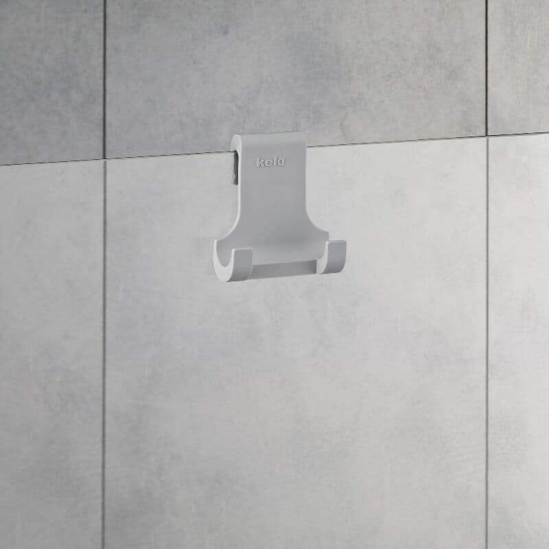 KELA Закачалка “Tim“ – бяла – за врата или стъкло до 9 мм.