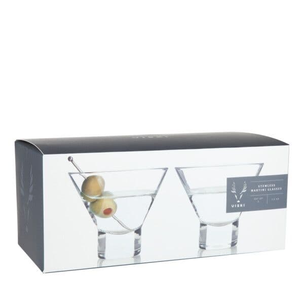 VISKI Кристални чаши за мартини “RAYE“ 2бр. – 220мл.