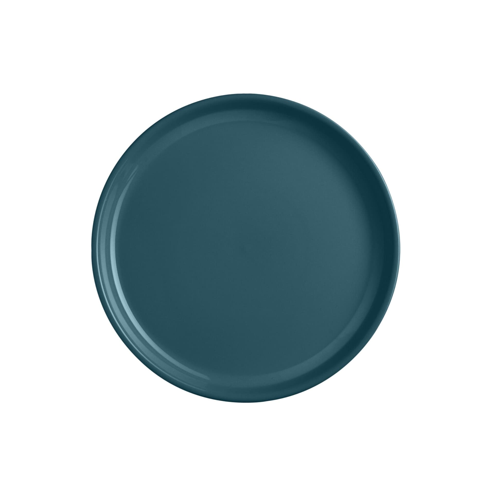 EMILE HENRY Керамична чиния Ø 21 – цвят синьо-зелен / екрю