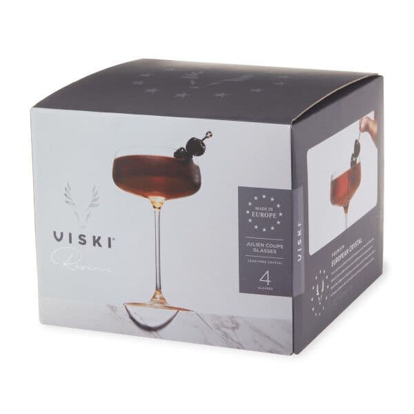 VISKI Кристални чаши купе “Julien“ 4бр. – 295мл.