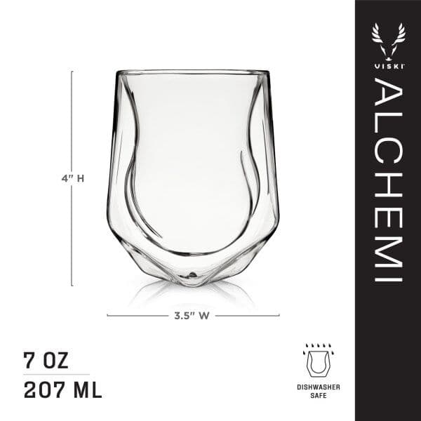 VISKI Аераторна двустенна чаша за уиски “ALCHEMI“ – 210 мл.