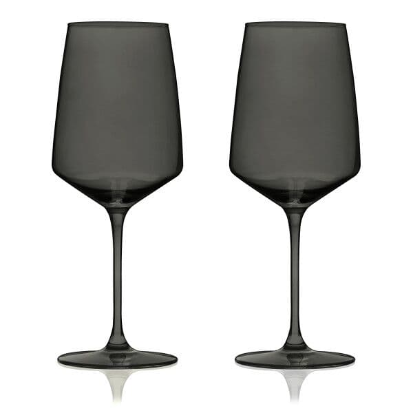 VISKI Кристални чаши за вино “Nouveau“ 2 бр. – цвят опушено сиво – 650 мл.