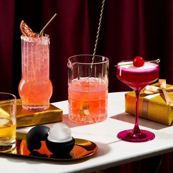 VISKI Чаши за коктейли купе “Nouveau“ 2 бр. – цвят горски плодове – 192 мл.