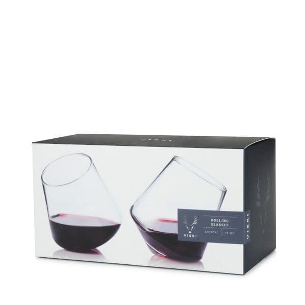 VISKI Кристални въртящи/аераторни чаши за вино “ROLLING“ 2 бр. – 350 мл.