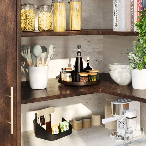 UMBRA Въртящ се органайзер “BELLWOOD“ – цвят черен / орех