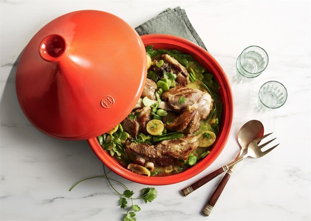 EMILE HENRY Керамичен тажин – Ø 32 см – цвят теракота