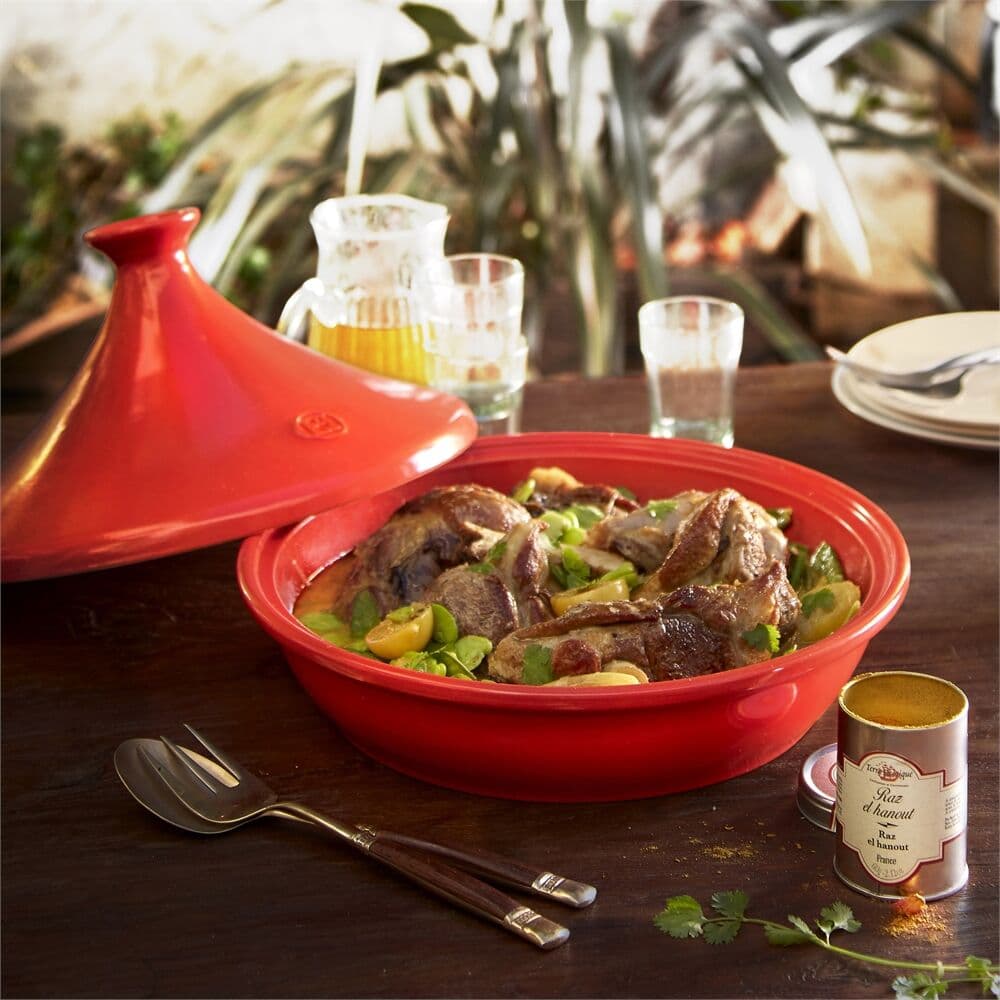 EMILE HENRY Керамичен тажин – Ø 32 см – цвят трюфел