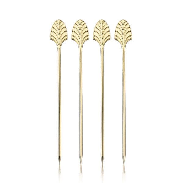 VISKI Коктейлни клечки 4бр. “Art Deco Gold“