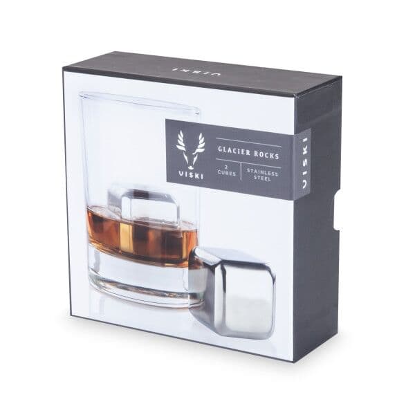 VISKI Стоманени охладители големи “Glacier Rocks XL Cube“ – 2бр.