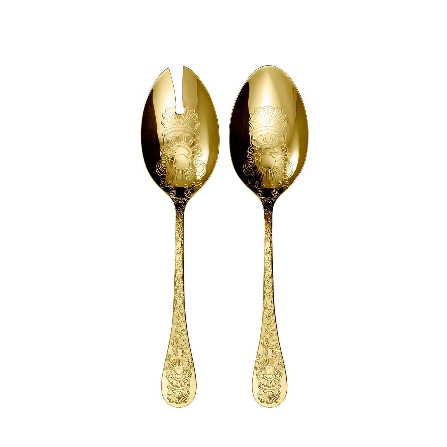 HERDMAR Прибори за салата “SANTAMARTA“ - 2 части - позлатени