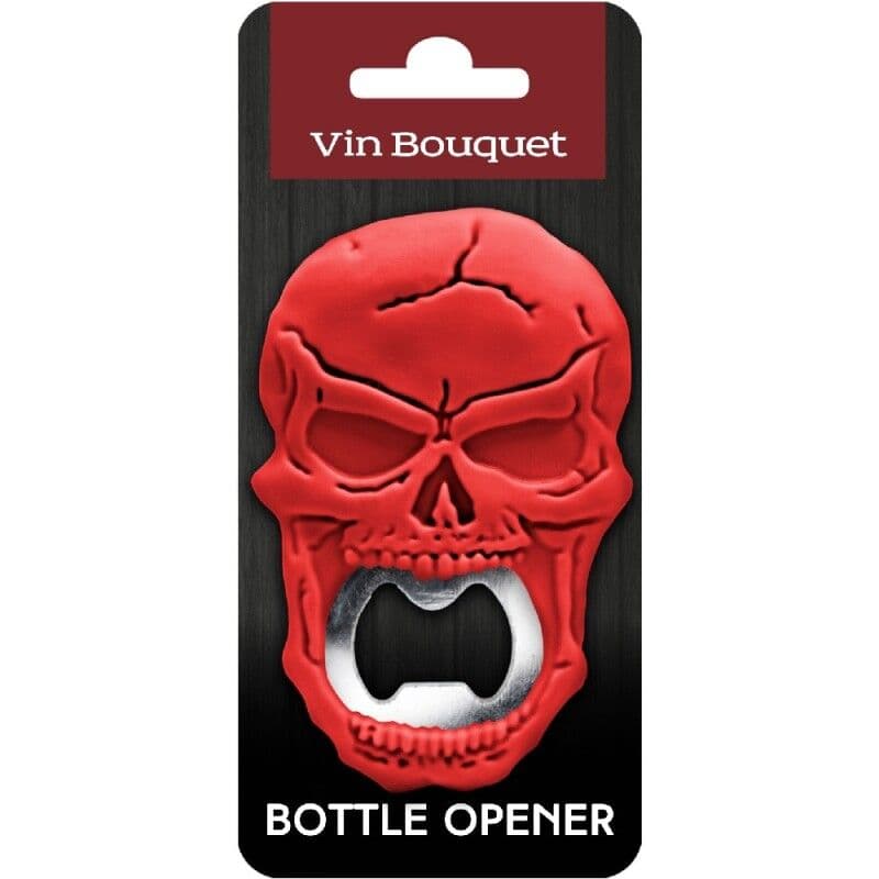 Vin Bouquet Отварачка за бутилки ЧЕРЕП – червена