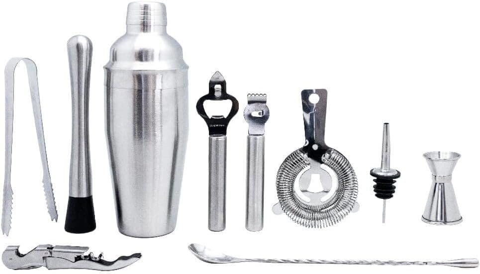 Vin Bouquet Сет за коктейли с бамбукова стойка – 10 части