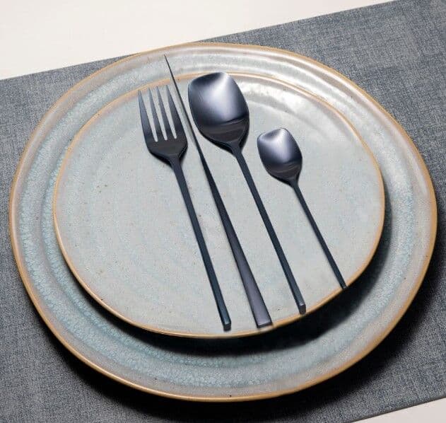 HERDMAR Прибори за хранене “VERSO“- 24 части – черен мат