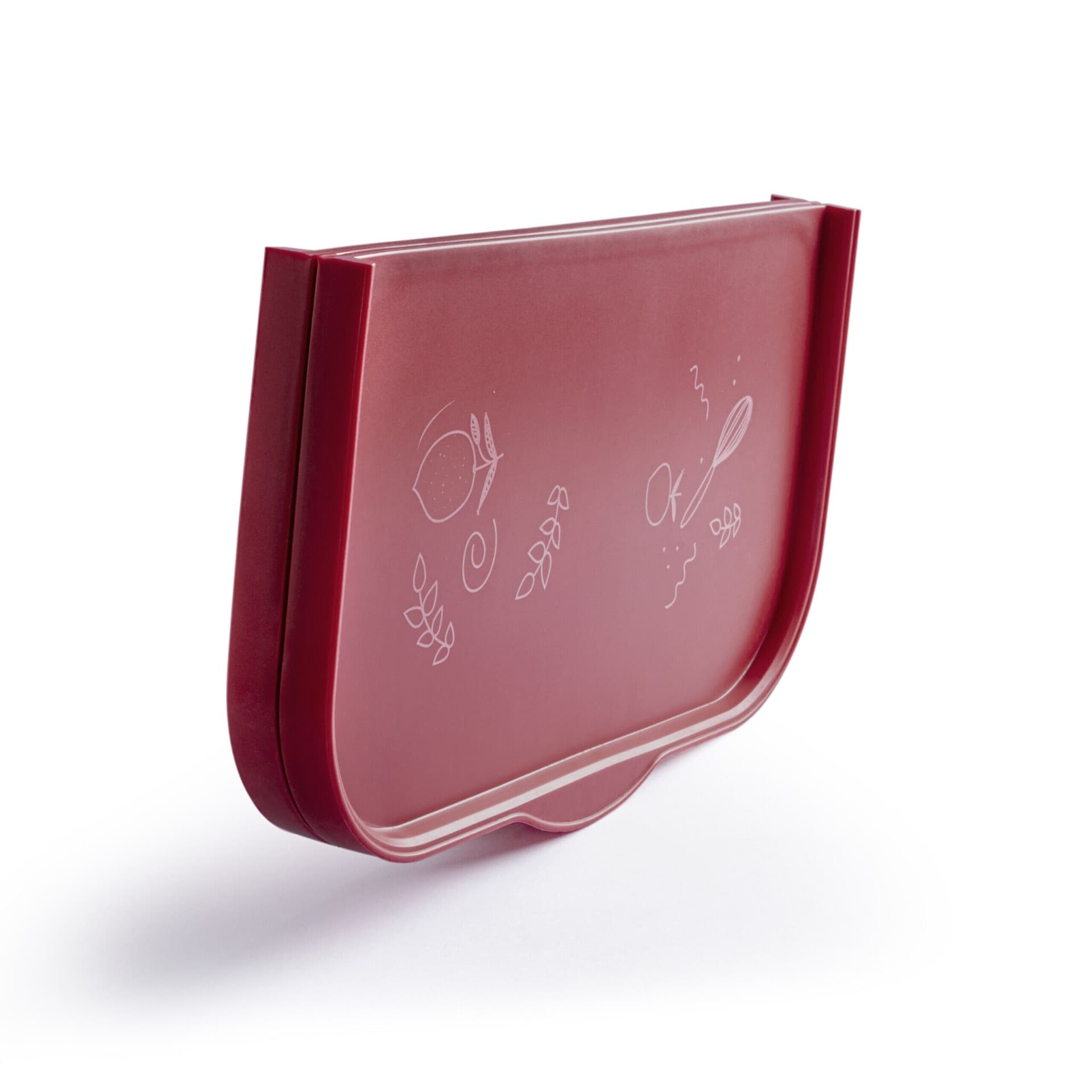 COOX Силиконова сгъваема тава/подложка за печене – 44х37 см. – тъмно червена