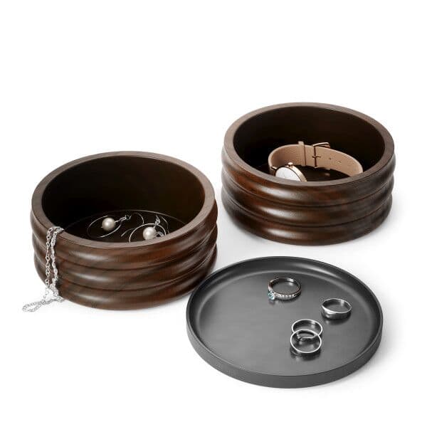 UMBRA Дървена кутия за бижута и аксесоари “TESORA“ – цвят черен / орех