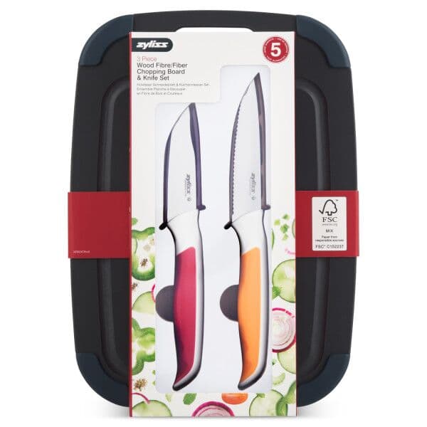 ZYLISS Комплект от 2 бр. ножове с дъска за рязане