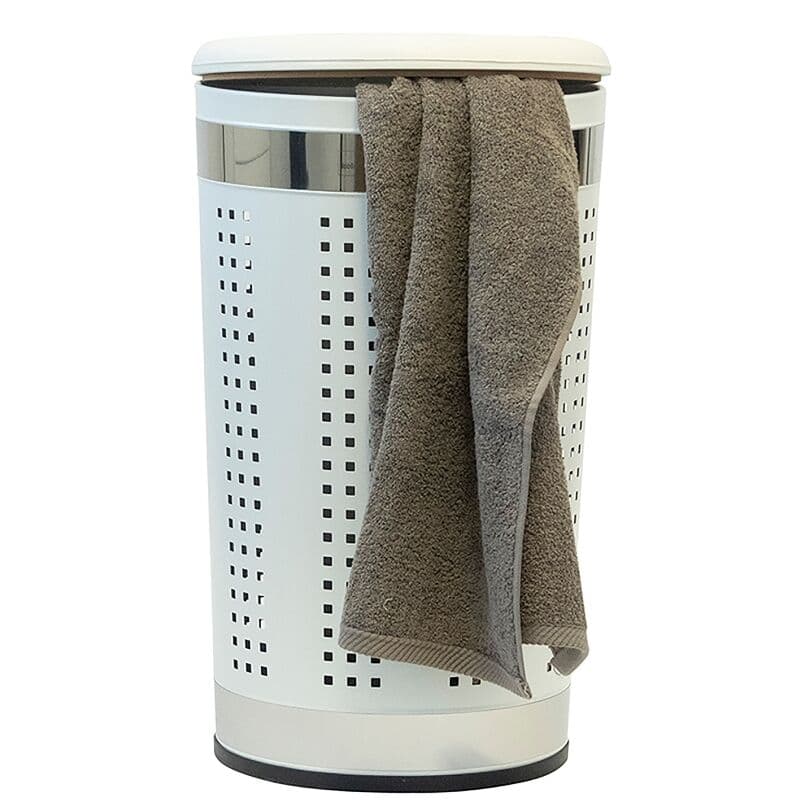 KELA Kош за пране и табуретка 2в1 “Sevilla“ – бял