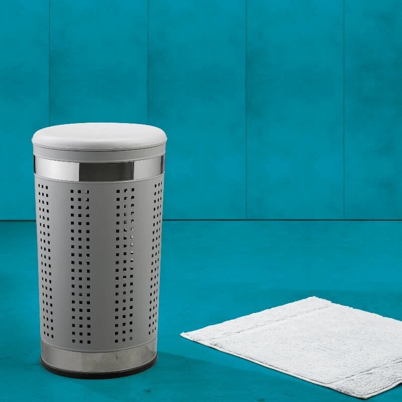 KELA Kош за пране и табуретка 2в1 “Sevilla“ – светло сив