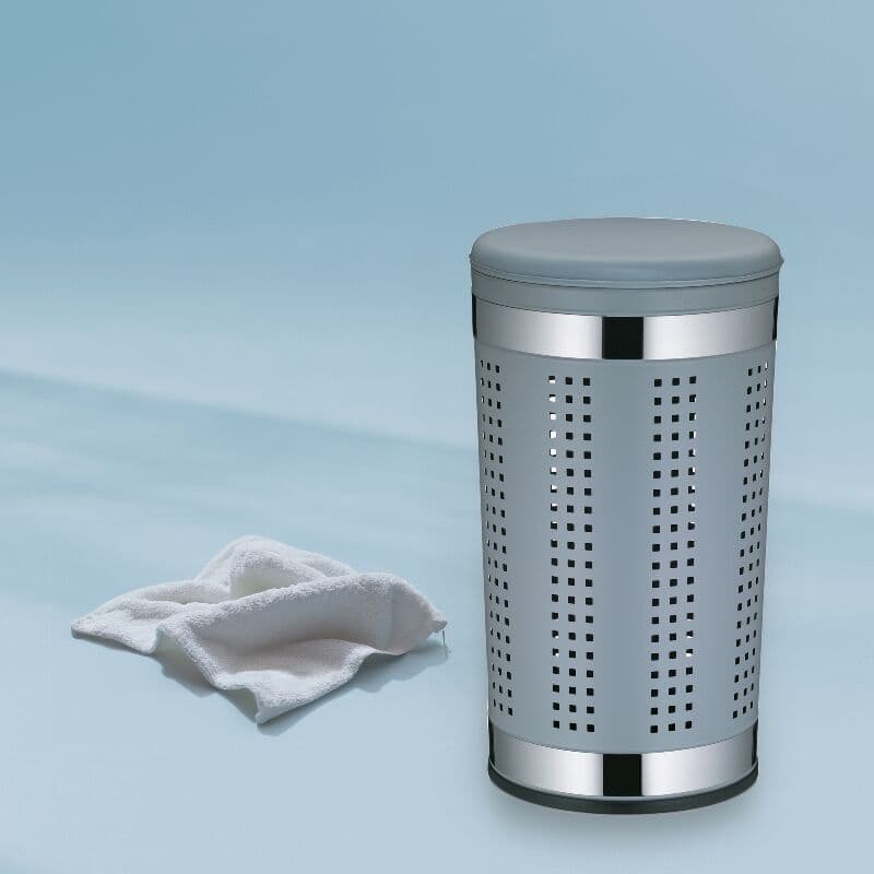 KELA Kош за пране и табуретка 2в1 “Sevilla“ – светло сив