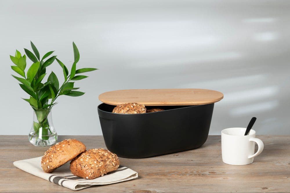 MAKU Кутия за хляб с бамбуков капак