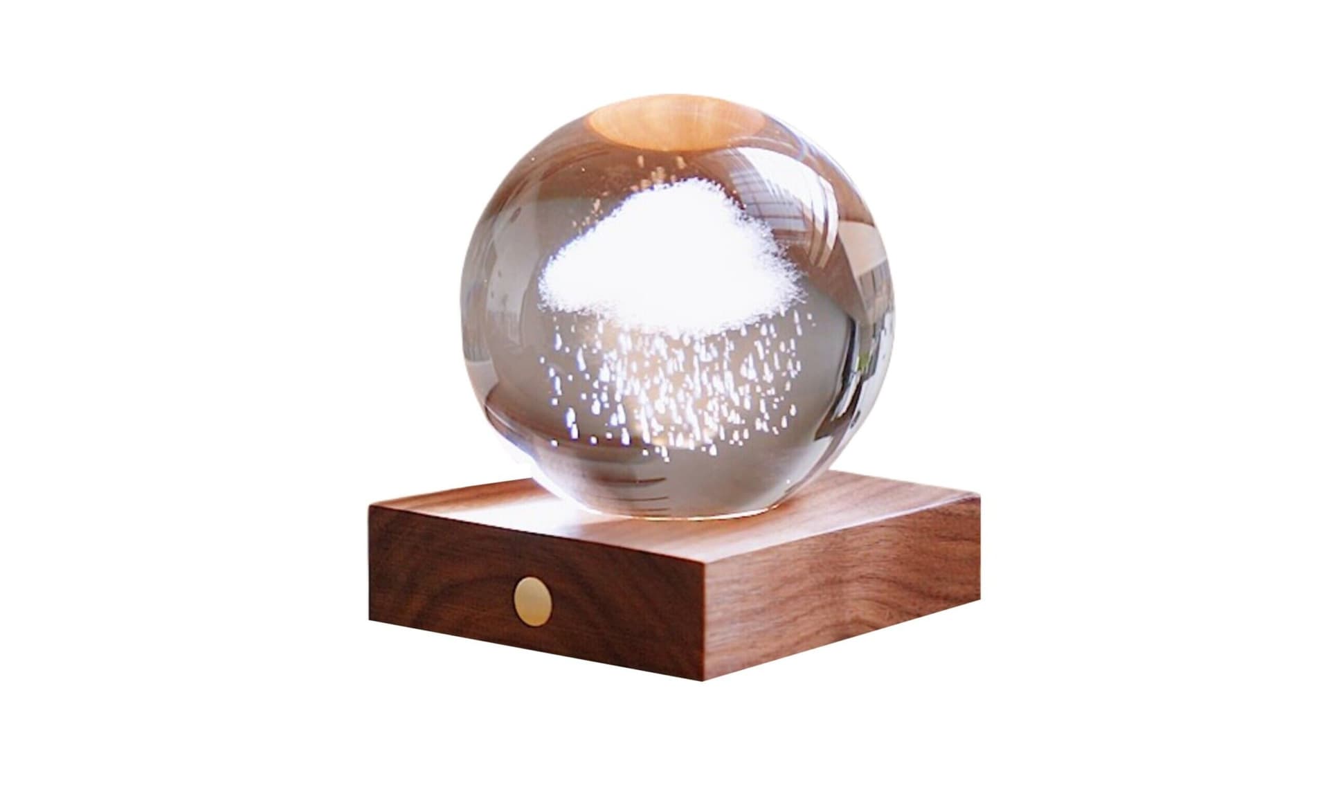 GINGKO 3D Смарт лампа “Amber Crystal“ - Дъждовен облак