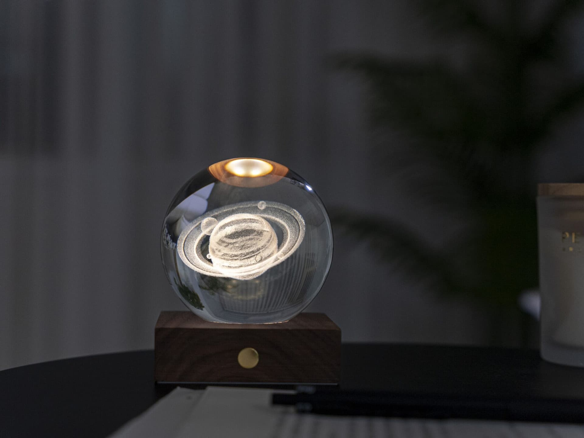 GINGKO 3D Смарт лампа “Amber Crystal“ – Сатурн