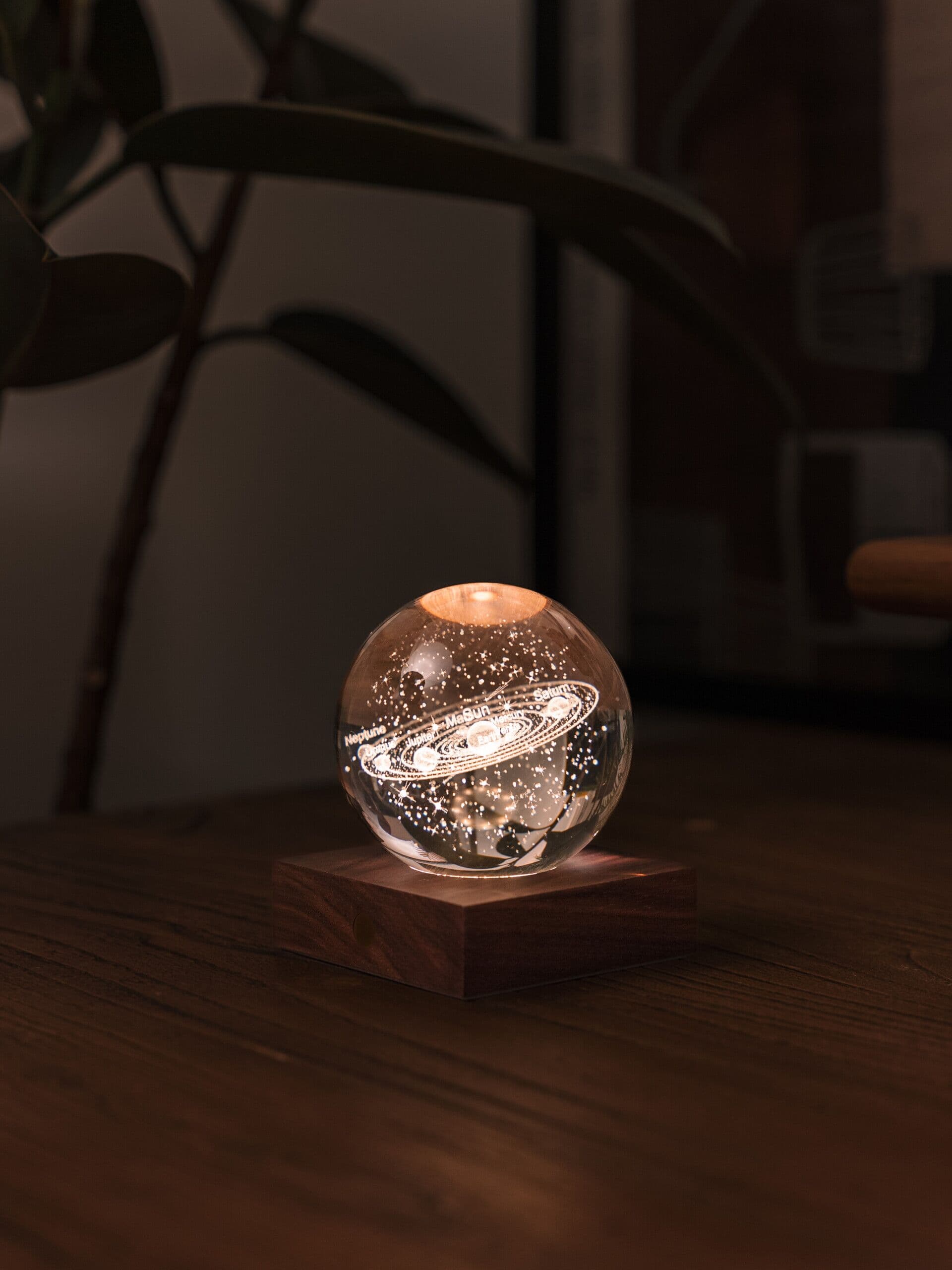 GINGKO 3D Смарт лампа “Amber Crystal“ – Слънчева система