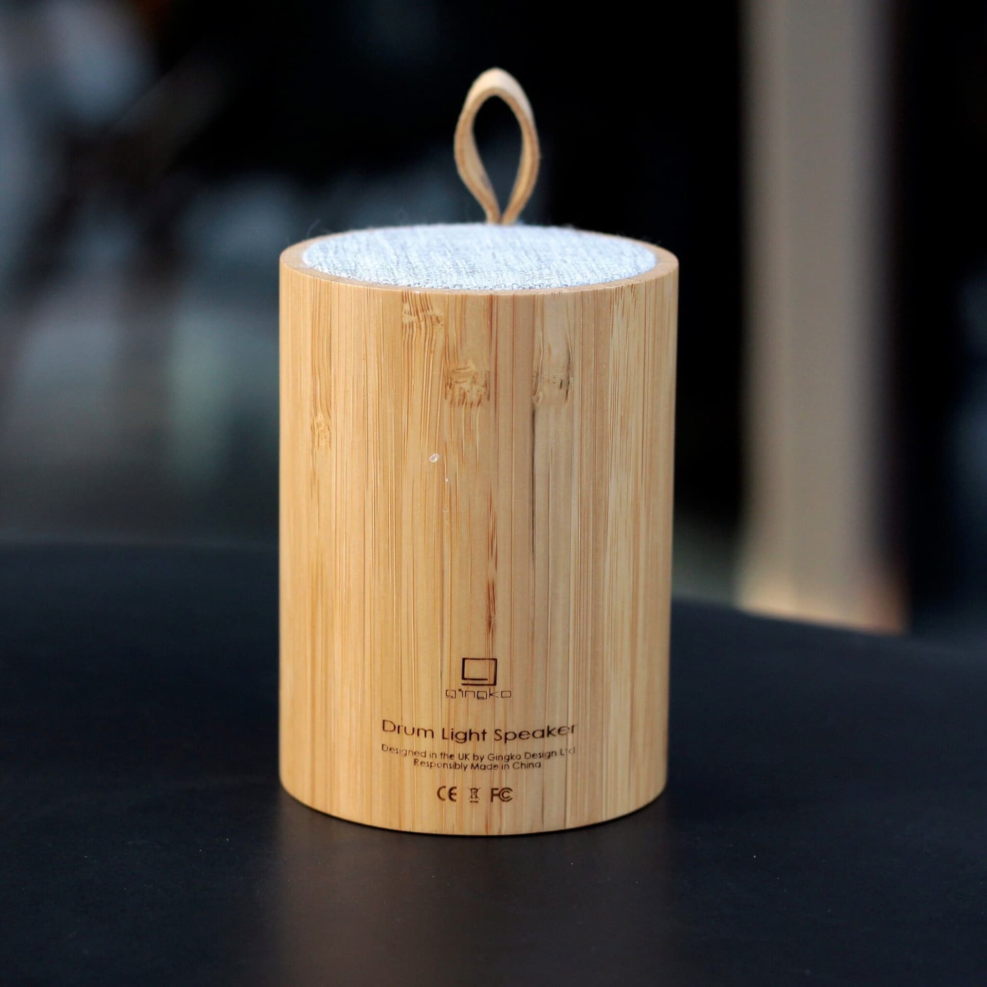 GINGKO Bluetooth колонка и лампа – бамбук