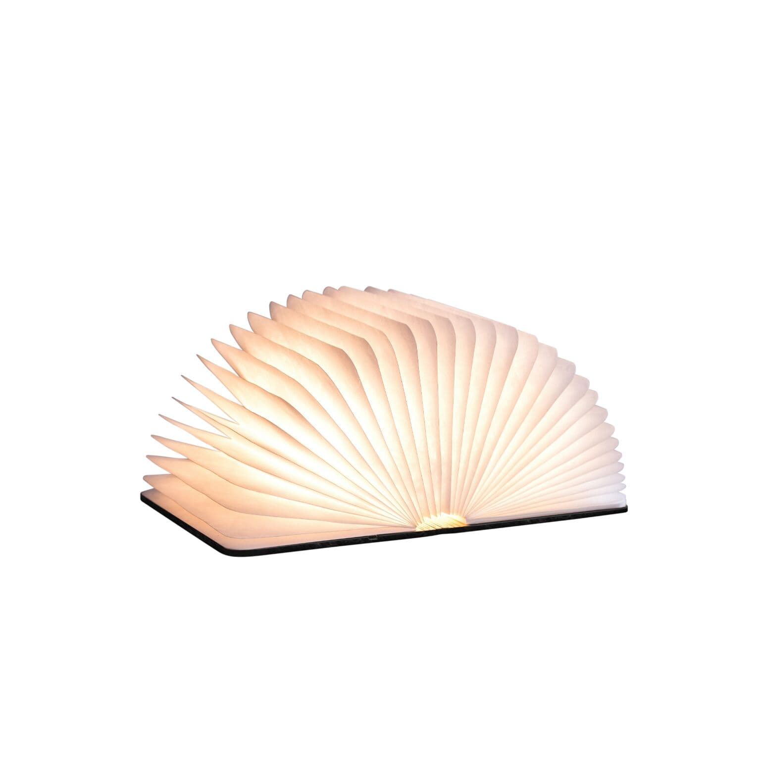 GINGKO Смарт лампа “Book“ с кожени корици – размер L кафява